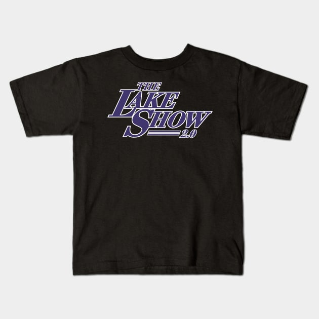 The Lake Show 2.0 / Los Angeles Laker Showtime Sequel Kids T-Shirt by CR8ART